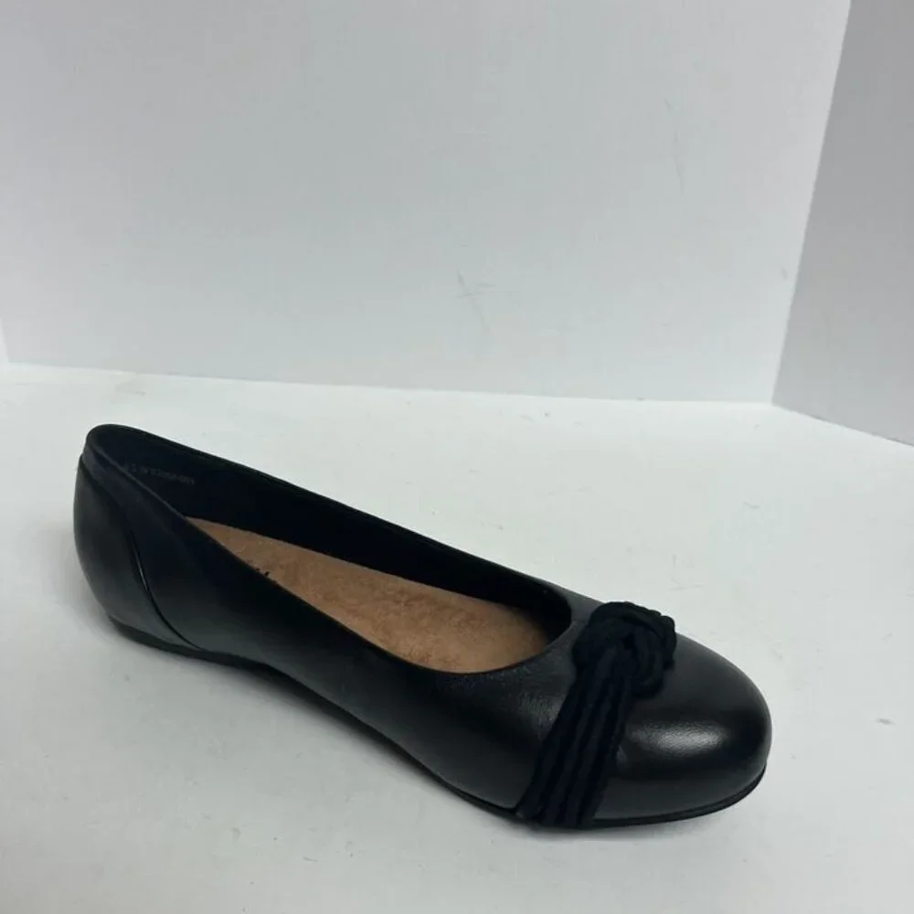 Softwalk Womens Sonoma Flat Black Size 9.5W